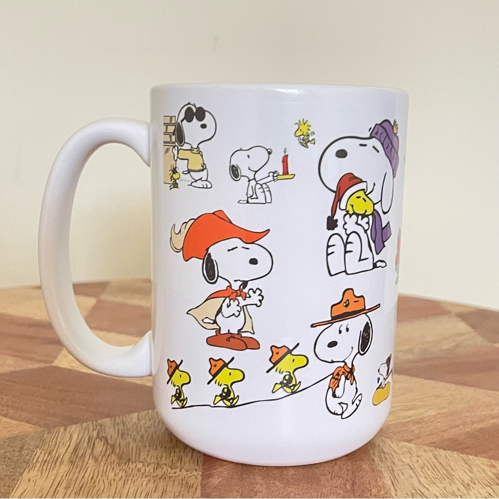 New Snoopy mug 15 oz Ceramic 15oz mugs. NWT Hand Crafted - Picture 2 of 4